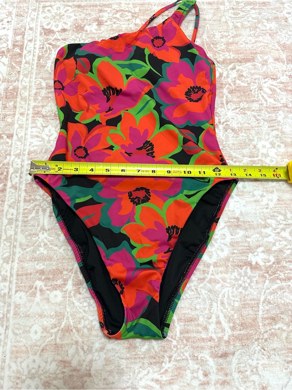 🌺One-Shoulder Floral Swimsuit One Piece - Picture 7 of 10